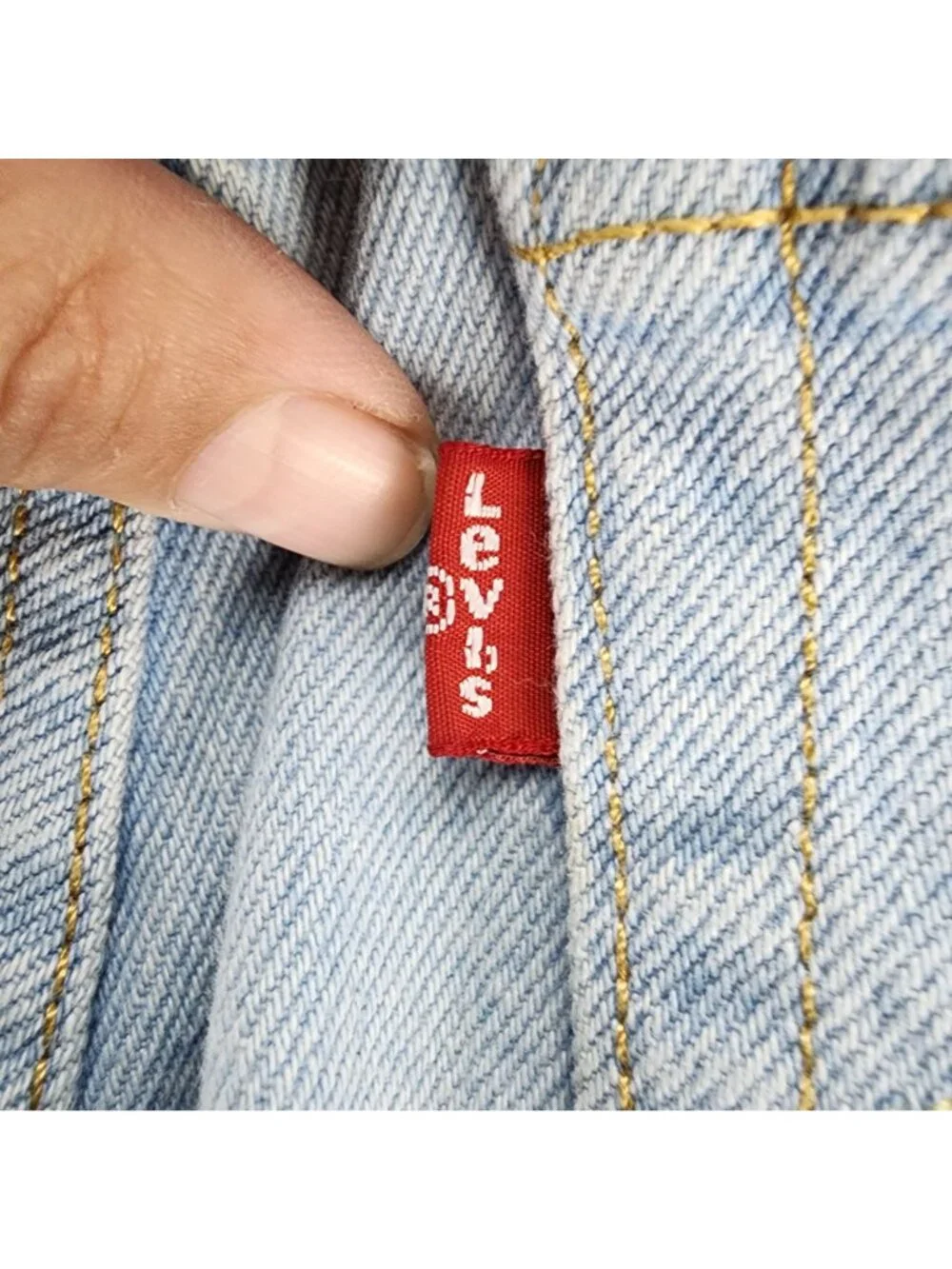 Levis Jeans Womens 29 Light Blue 501 Button Fly Cotton Straight *Read*